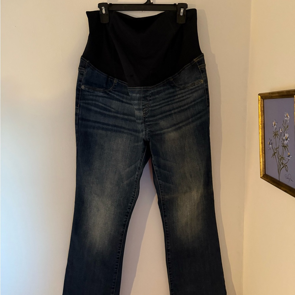 Isabel Maternity by Ingrid & Isabel Dark Blue Boot Cut Jeans